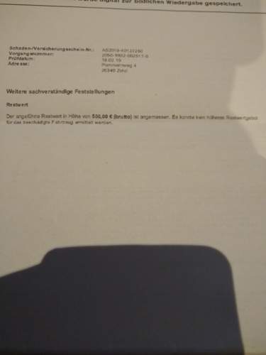 Abrechnung 1