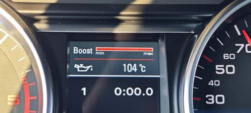 Audi Q7 4L Boost Anzeige