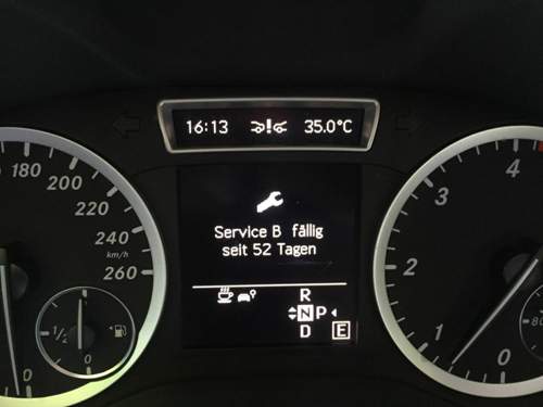 Meldung zum Service B