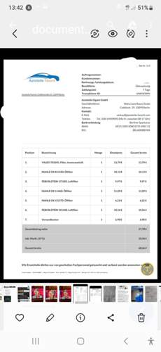 Ersatzteil Preise