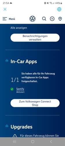 In car app