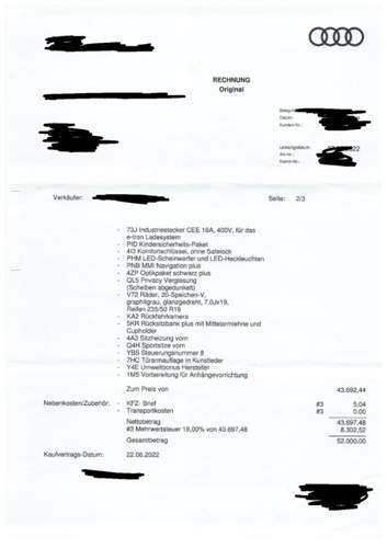Audi-rechnung-page