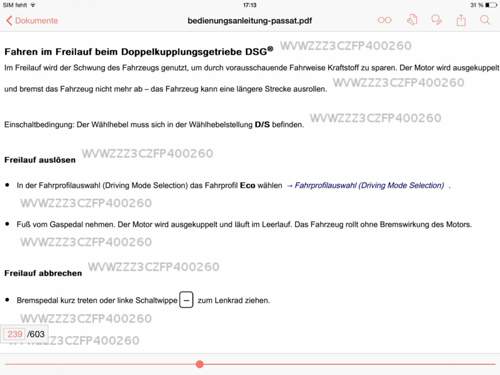 Freilauf aktivieren