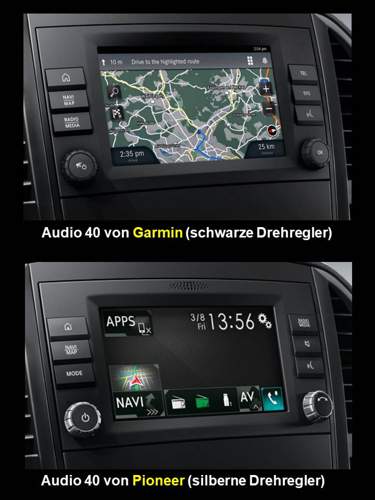 Audio 40 Pioneer vs Garmin