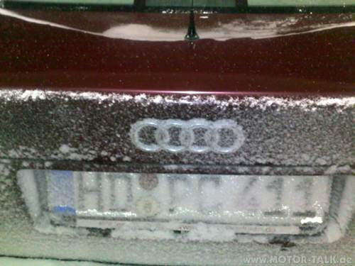 Audi Emblem eingeschneit Kofferraum C4