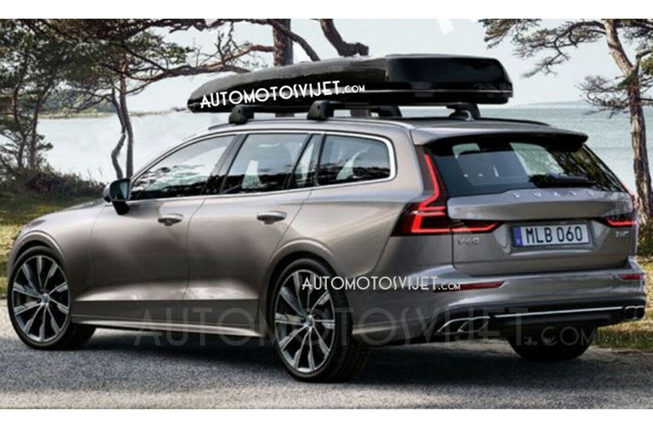 Die Dachbox ist bei Volvo (Zubehör-)Programm: Am 21. Februar wird der neue Volvo V60 offiziell präsentiert. Erste Bilder sind schon jetzt geleakt