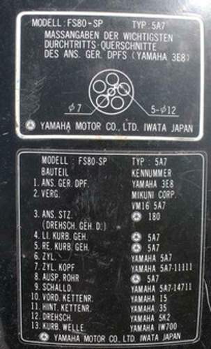 Aufkleber Tank