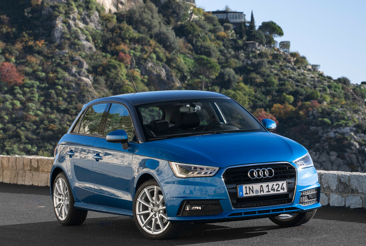 Der kleine Audi A1 reicht für Fahrer bis Körpergröße 1,99 Meter