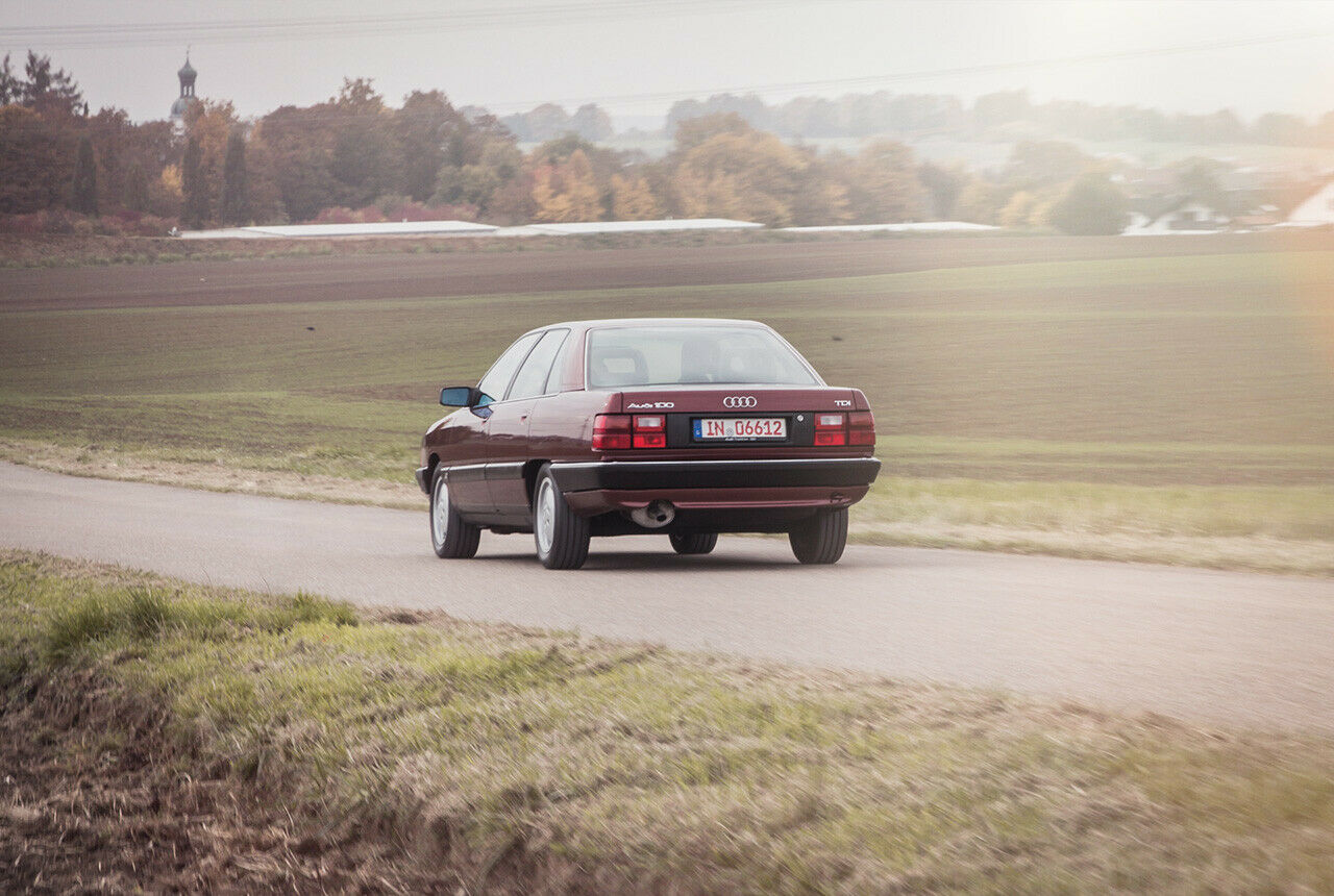 Er tackert, nagelt und stinkt: Der erste TDI im Audi 100 C3