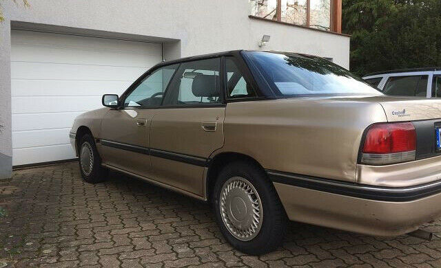 Dieser Subaru gehörte dem Serien-Antihelden Bernd Stromberg, der das goldene Fahrzeug sowohl in diversen Serienepisoden als auch im Spielfilm fuhr