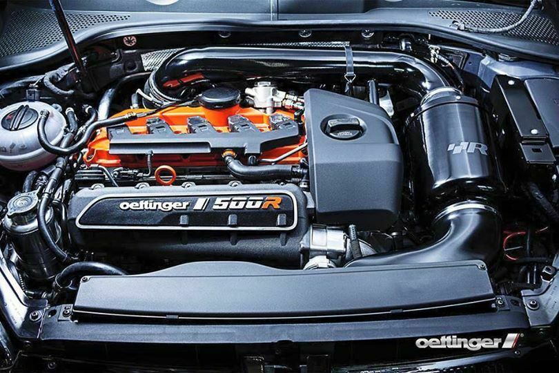 Der Motor stammt aus dem Audi TT RS und leistet im Oettinger 500R 518 PS