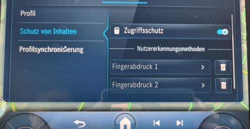Schutz vor Inhalten nur Fingerabdruck