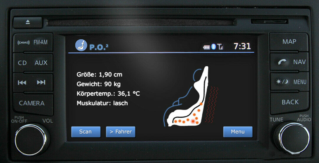 Hintern erkannt: Nissan stellt den Sitz automatisch ein