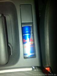Red bull in the car