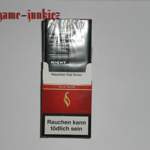 Das Softpack in die Schachtel stecken