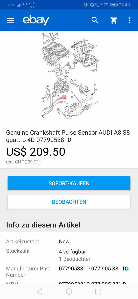 G28 Kurbelwellensensor