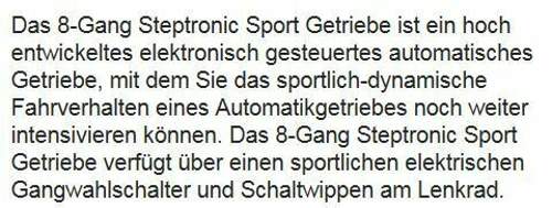 Sport-utomatic Getriebe G11