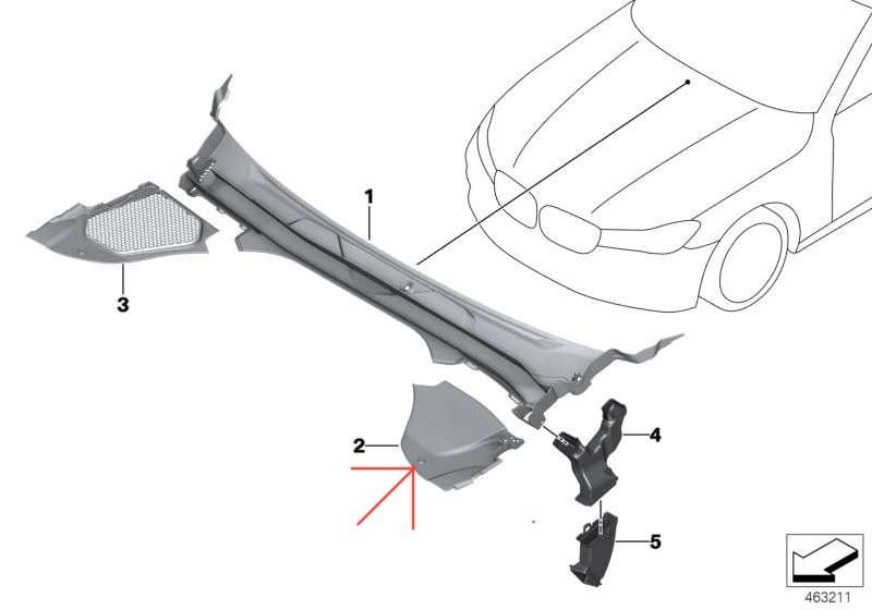 G31 Windlauf Schraube/Drehverschluss Teilenummer