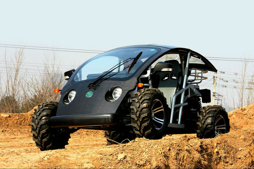 Der Ecocruise Cruser Sport kombiniert derbe Off-Road-Reifen mit der Stille eines Elektroautos