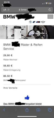 Reifenwechsel BMW