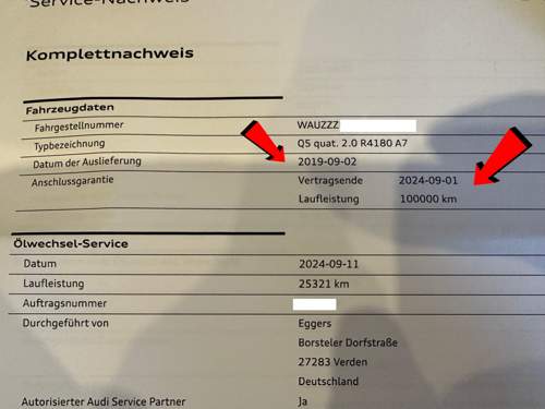 Service Nachweis