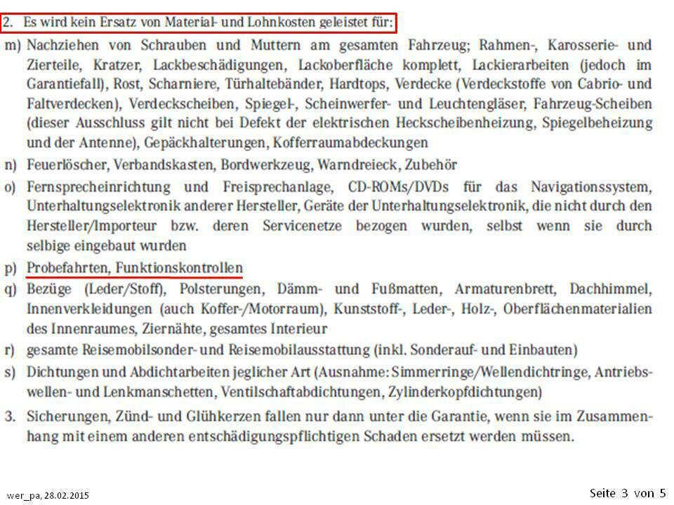 Garantieabwicklung: Unterschiede zwischen "Neuwagen" und "Junge Sterne" Gebrauchtwagen
