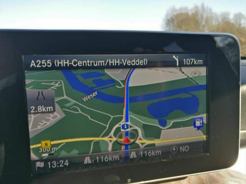 Garmin Ansicht Engstelle