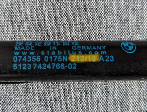 Stabilus Gasdruckf. Produktionsdatum