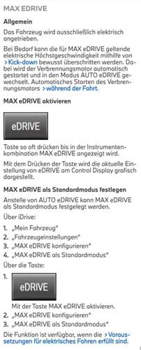 Max edrive Bedienungsanleitung