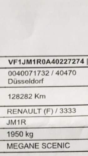 Kfz Gestellnummer