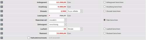 Leasing bespiel