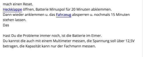 Versuch Reset