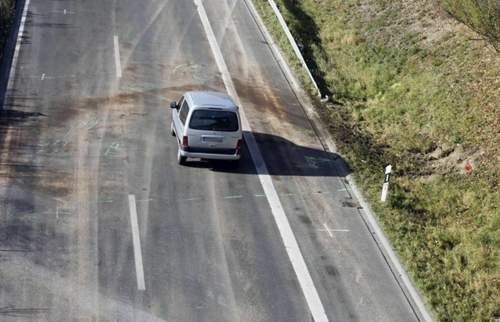 Unfallstelle bei Meschede