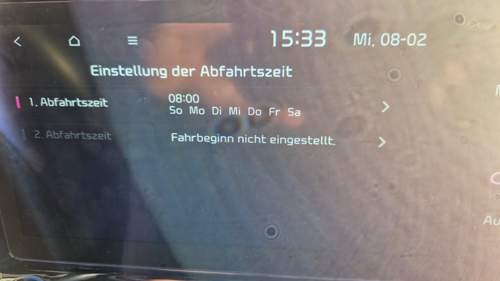 Abfahrtszeit