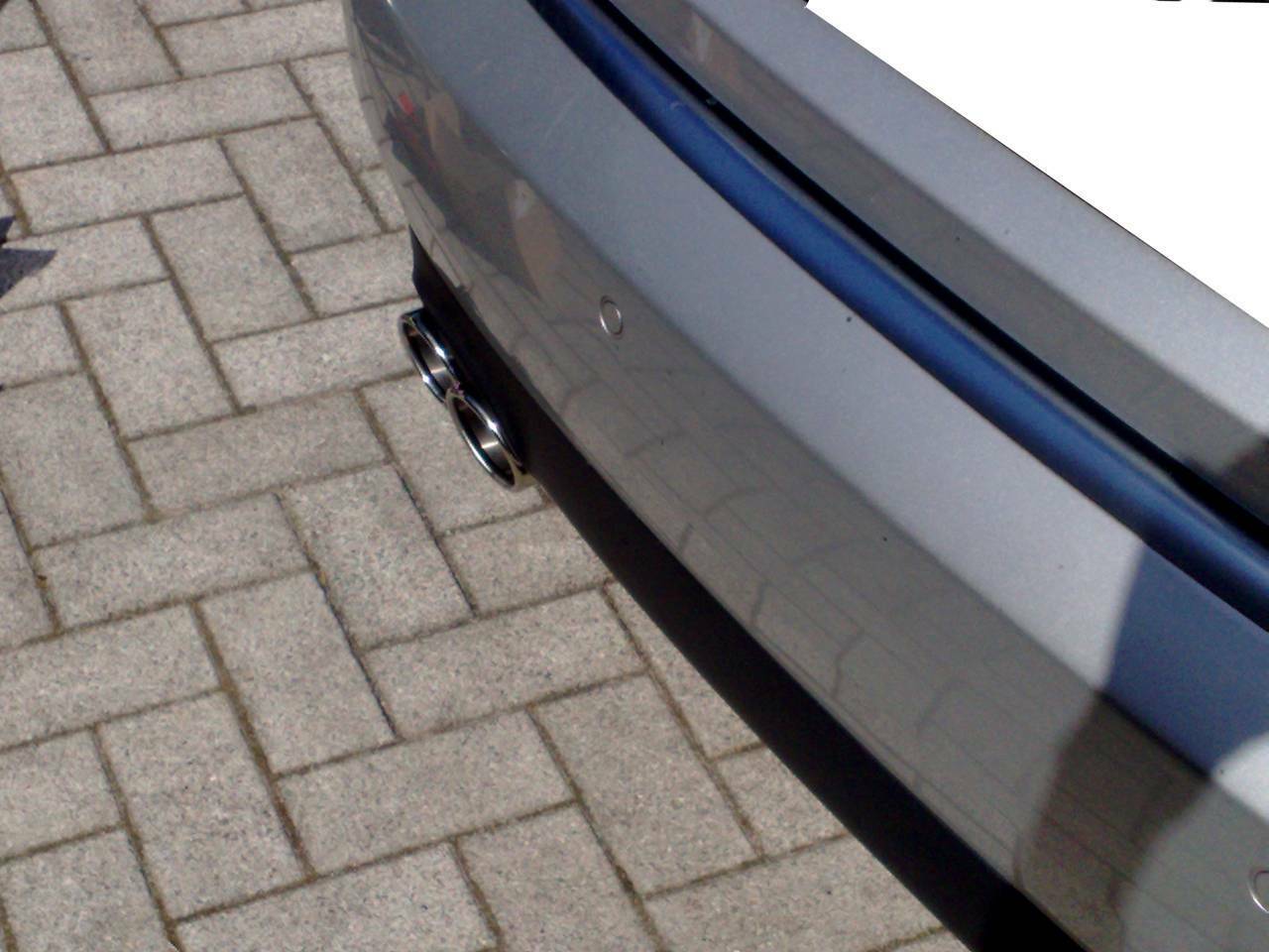 Gerade Auspuffblende TDI