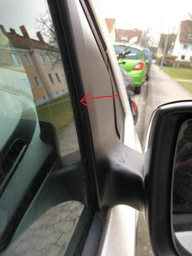 VW Up! Fensterdichtgummi Außenspiegel