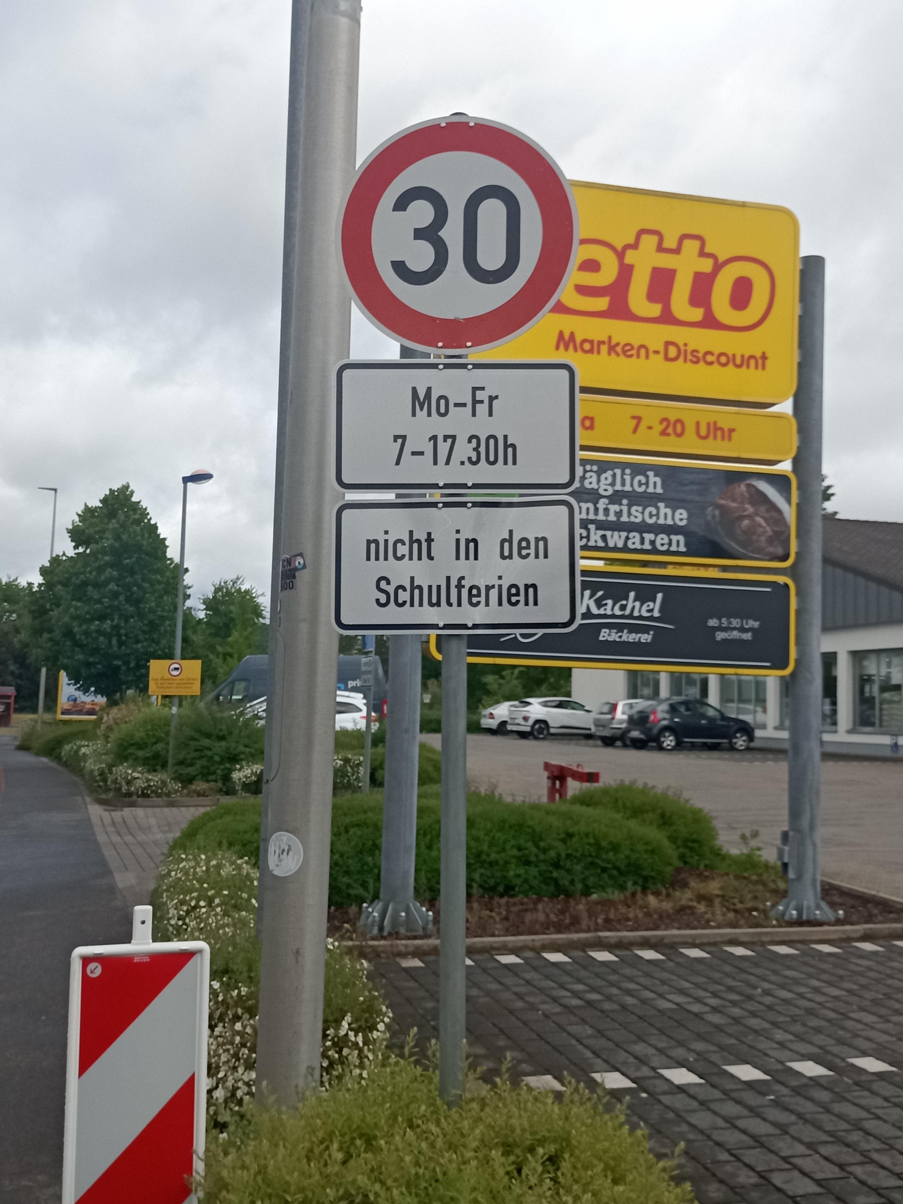 Geschwindigkeitsbeschränkung wann aufgehoben?