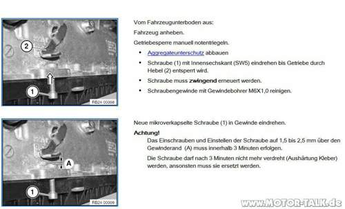 Notentriegelung-getriebe