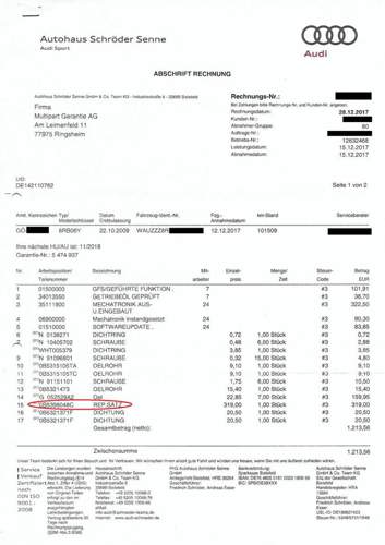 Rechnung Seite 1