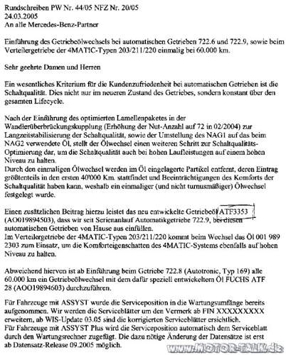 2005-03-24-rundschreiben-pw-nr-44-05-nfz-nr-20-05-betr-einfuehrung-des-getriebeoelwechsels-bei-automatischen-getrieben-722-6-und-722-9-bei-60tkm
