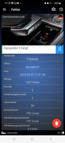 Audi A6 Getriebe Fehlermeldung