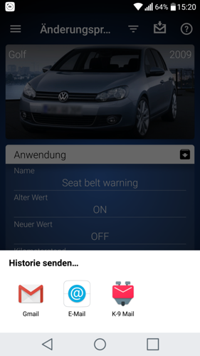 Screen Änderung