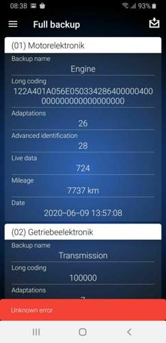 Fehlermeldung