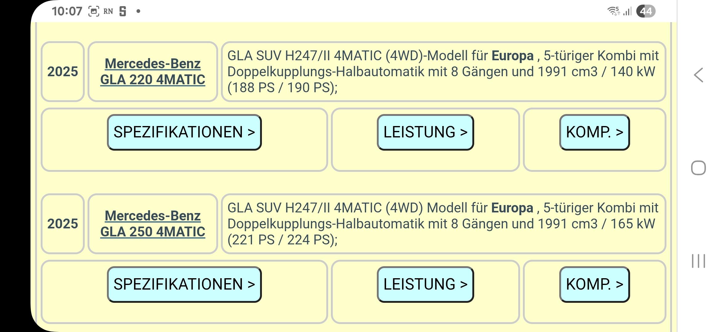 GLA 220 4matic oder 250 4matic