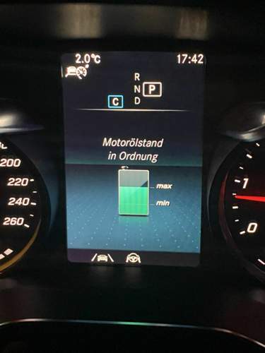 Beim Abholen mit kaltem Motor