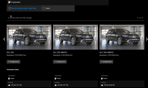 Glc-preise-at-benzin