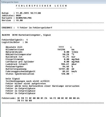 Fehlerspeichr-e61