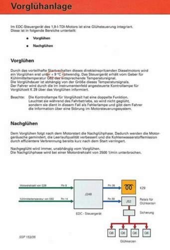 EDC Vorglühfunktion
