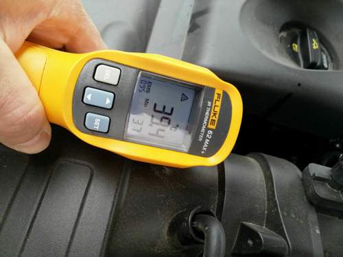 Temperatur am Motor
