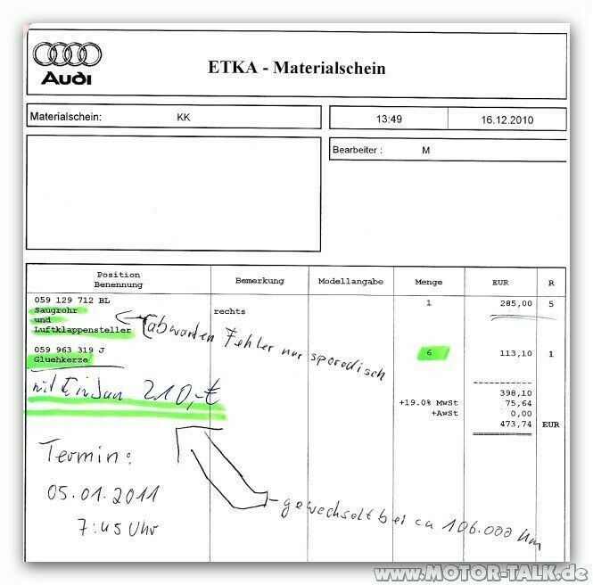 Glühzeitsteuerung
